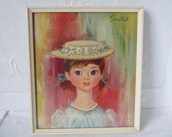 1960s Soulet Print 'Matilda' 19cms x 21.5cms 7 1/2" x 8 1/2"