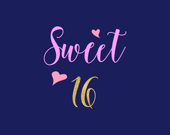 Free Free 55 Happy Sweet 16 Svg Free SVG PNG EPS DXF File