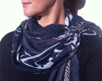 Handmade Jewellery - Pure & Simple Handcrafted Sterling Silver Contemporary Infinity Scarf Ring PS12