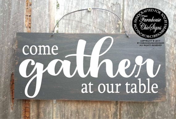 fall decor, fall decoration, autumn decor, autumn decoration, fall wall art, thanksgiving decor, gather at our table, gather, gather sign,