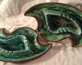 1960s Retro ashtrays by Treasure Craft USA