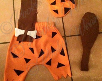Bam bam costume, boys costume, bam bam, flintstone costume, baby costume, pebbles and bam bam, flintstones