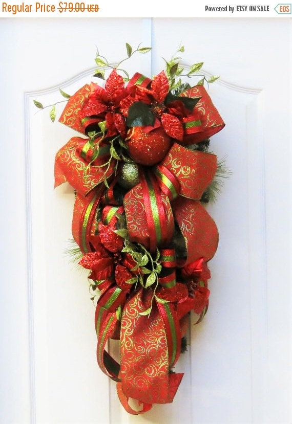 on sale christmas wreath christmas swag red lime by on sale christmas wreath christmas swag red lime by