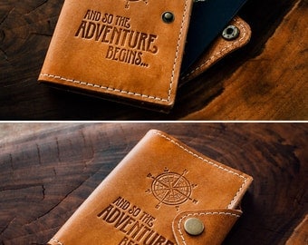Leather Passport Cover - Travel Passport - Personalized Wallet - Passport Cover... Custom Full Grain Leather Passport