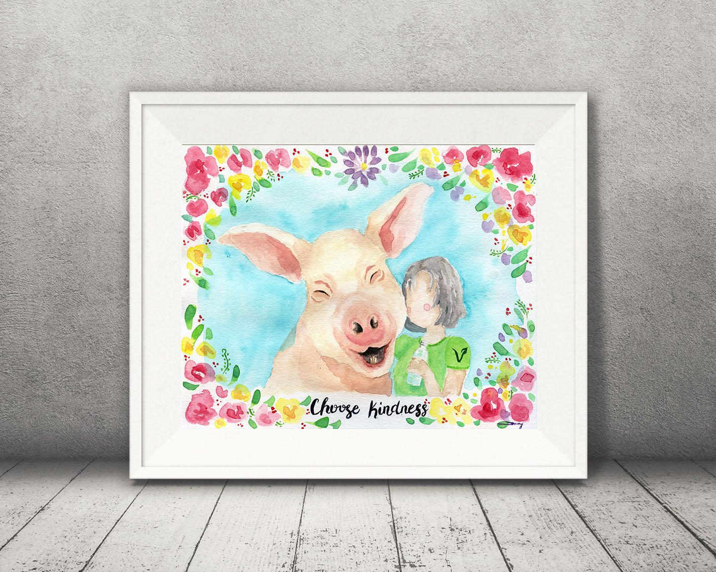 Vegan Home Decor | vegan art pig wall art vegan home decor farm animal Vegan Home Decor | vegan art pig wall art vegan home decor farm animal