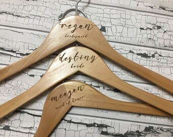 Wedding Hanger | Bride Hanger | Bridal Hanger | Wedding Dress Hanger | Bridesmaid Hangers | Personalized Hanger | Wood Hangers | Bride Gift
