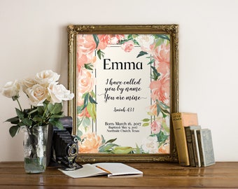 Personalized Baptism Gift, Baptism Gift Girl, Christening Gift, Personalized Baptism, Personalized Gift, Dedication gift, Baptism Gifts,