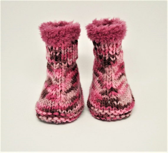 Items similar to Baby girl booties, Baby UGGS, Baby Shoes ...