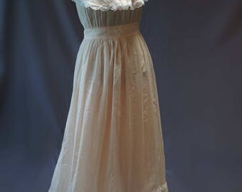 Vintage Peach Sundress Gunne Sax Jessica McClintock VTG Size 11