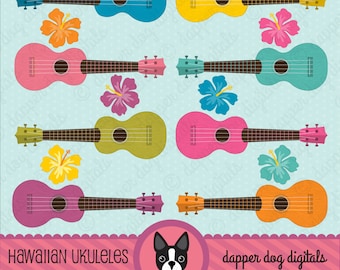 Ukulele Clipart Set - Commercial Use, Vector Images, Digital Clip Art, Digital Images