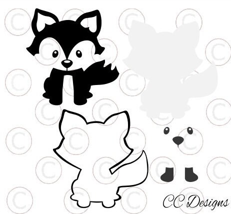 Download Cute Woodland Baby Fox SVG Cut File, SVG Vinyl designs ...
