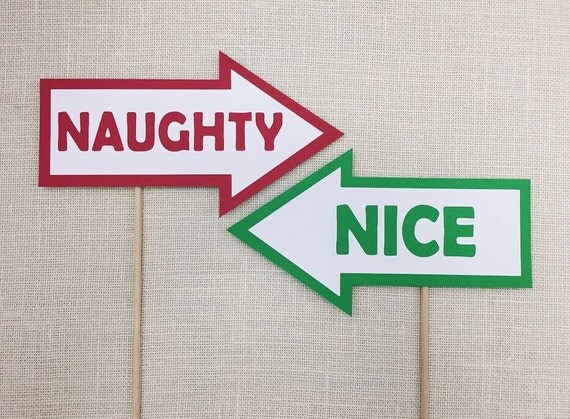 Naughty or Nice Photo Booth Props / Naughty or by RaiseYourProps