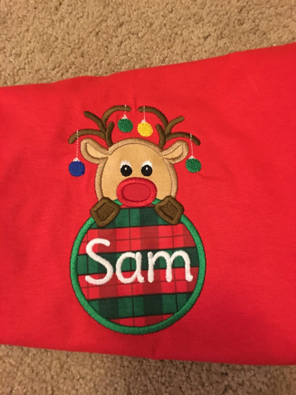 christmas shirt with reindeer