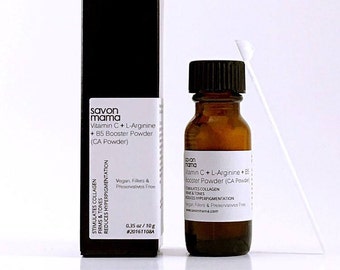 Savon Mama Vitamin C + L-Arginine + B5 Booster Powder, antioxident, smoothes skin, anti-age, wrinkles, blemishes, dark spots