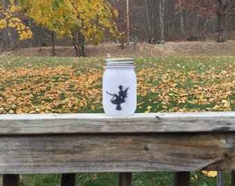 Fairy Lantern Mason Jar Lamp, Fairy home decor girl's room dorm decor fairy light, fairy lights, fairy light jar, fairy jar, fairy mason jar