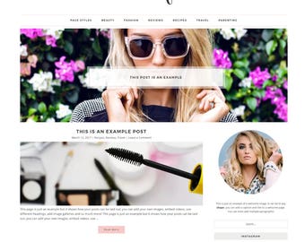 Responsive Wordpress Theme -Ecommerce - Genesis Child Theme - Wordpress Template - Wordpress Blog - Blog Design