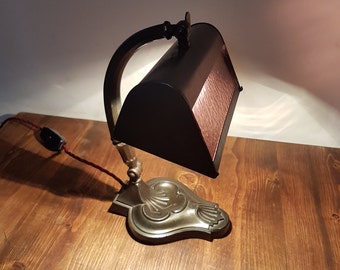 Stunning 1920s art deco desk lamp: rewired