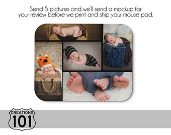 Mouse Pad Collage, Custom Mouse Pad, Picture Collage Mouse Pad, Photo Mouse Pad, Personalized Mouse Pad, Father's Day Gift, Gift for Mom