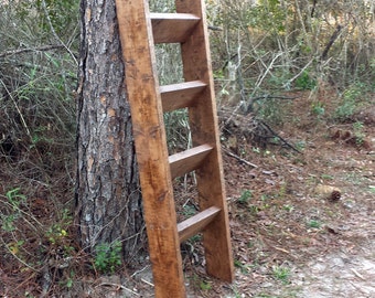 Quilt Ladder, Blanket Ladder, Shabby Chic Decor, Rustic Blanket Ladder, 5 ft Blanket Ladder, Wooden Ladder, Housewarming Gift, Wedding Gift