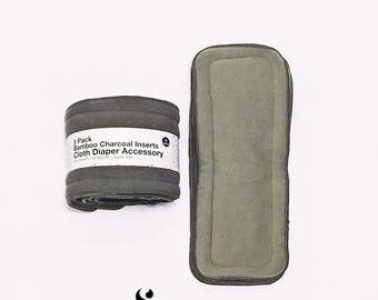 Bamboo Charcoal Insert, Bamboo Charcoal, Bamboo, Cloth Diaper Insert, Bamboo Insert, Organic Insert, Cloth Nappy Insert, 20 Pack Insert
