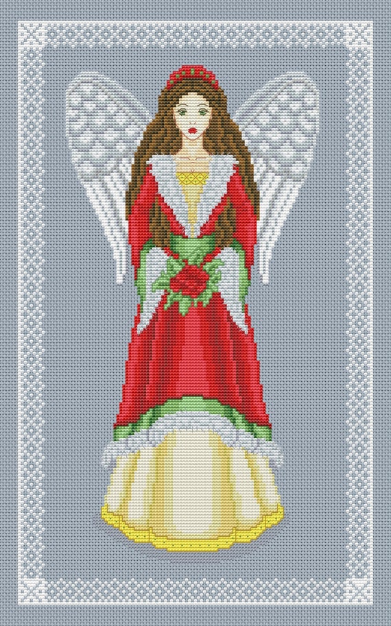 Christmas Angel cross stitch pattern christmas cross stitch