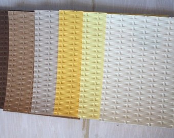 Wicker Embossed Cardstock/ wicker basket/ embossed cardstock/ embossed paper/ weaving