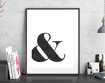 Ampersand Wall Art ampersand art | etsy Ampersand Wall Art ampersand art | etsy