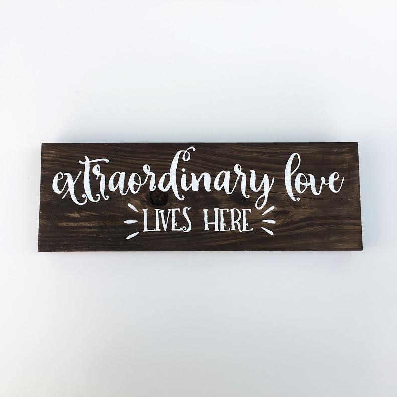 Hand Painted Wooden Signs | Wood Sign | Wooden Signs for Home | Romantic Wedding Gifts  | Wood Wall Art | Couples Gift |