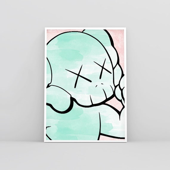 Kaws Print Kaws Art Print Kaws Poster Kaws Wall Art Kaws