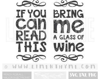 Wine/Beer Socks If you can read this socks Bring me a glass of Wine socks / funny mens Christmas socks / bring me wine beer socks SVG / Av