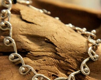 Wave & Ball Bracelet