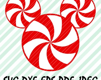 Lollipop Mickey Heads SVG DXF Pdf Eps Studio 3 Vector Christmas Disney Design Cut Files for Cricut Design Space Cameo Silhouette Studio