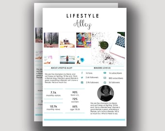 Fully Customizable Media Kit | Microsoft Word 2007 | Full Support