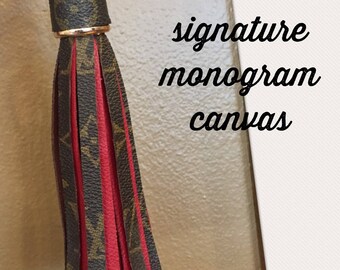 Your Choice of Tassel Color Mixed With Your Choice of Louis Vuitton Canvas