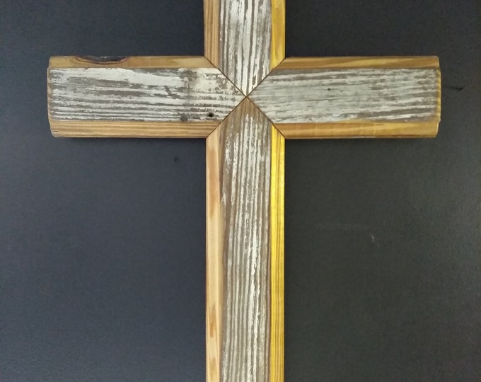 Rustic Barn Wood Cross