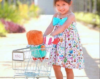 Shopkins Dress, Shopkins birthday dress, Shopkins bow dress, Hattie dress