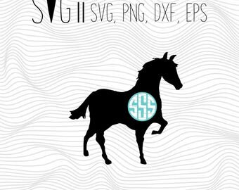 Download Horse monogram svg | Etsy