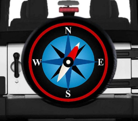 Compass Rose Jeep Spare Tire Cover