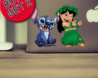 Lilo and Stitch decal Lilo and Stitch stickers Stitch disney Ohana Lilo Hawaii decal Stitch party Stitch poster Lilo and Stitch Macbook