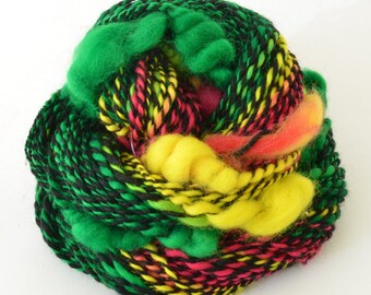 Handspun Yarn - Merino Yarn - Art Yarn - 1.75oz, 110yd, 14WPI
