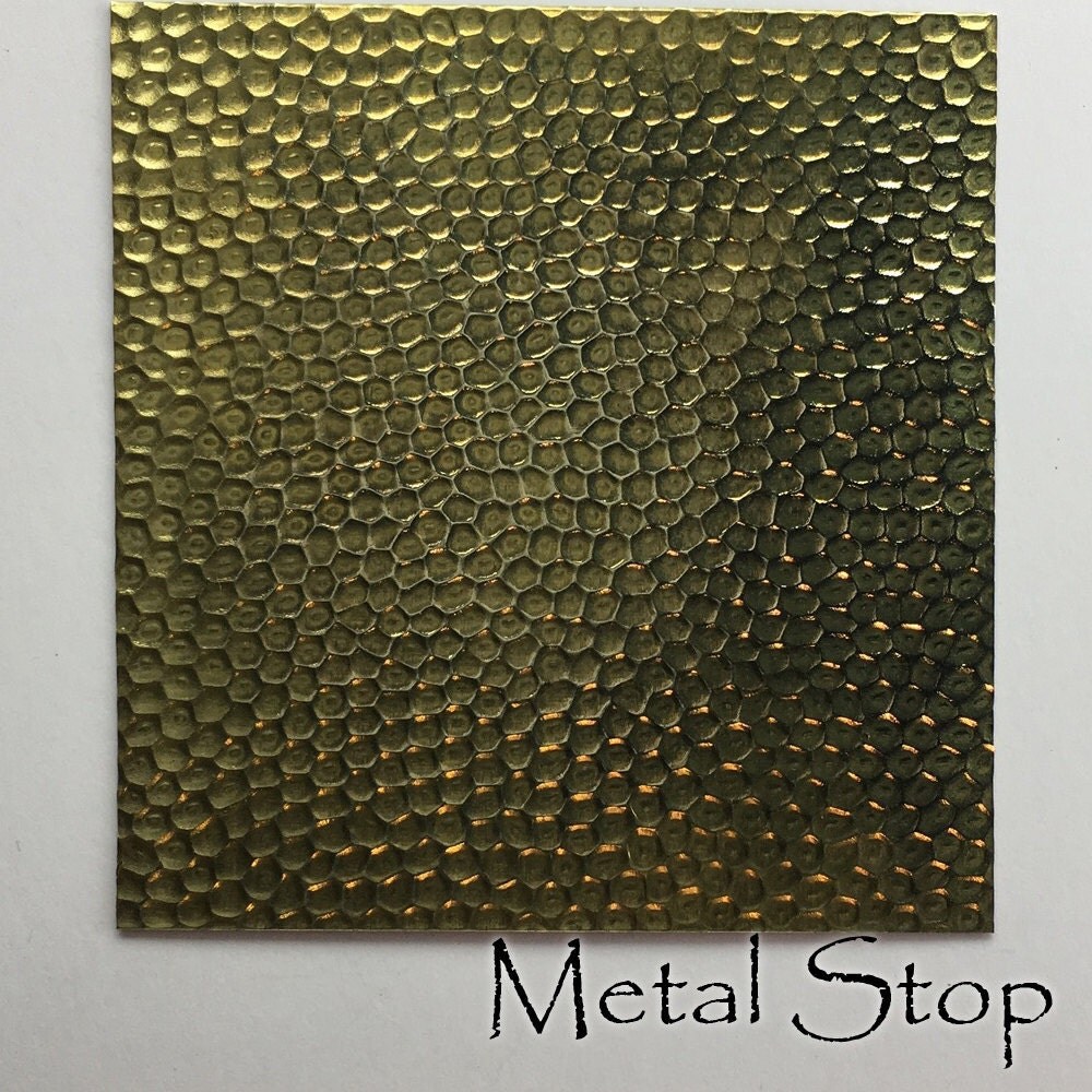 Textured Brass Sheet 2.5 X 3 Dimple Pattern 42