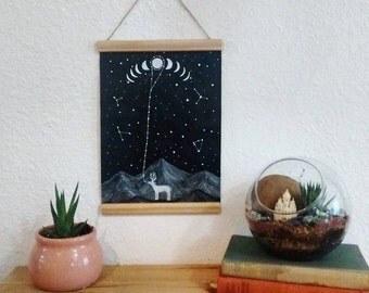 Original Painting // Lunar Symbiosis //Elise mahan