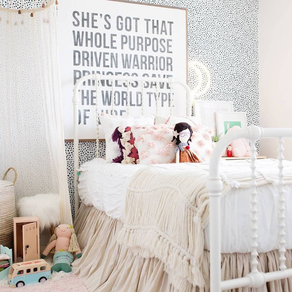 Full Size Gathered Dust Ruffle Bed Skirt 3x Fullness Natural