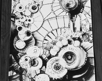black and white abstract