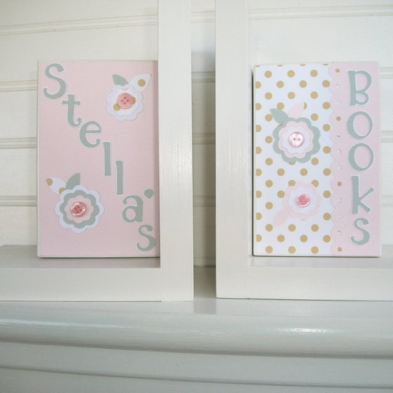 Childrens Bookends . Nursery Decor. Bookends. by RessieLillian