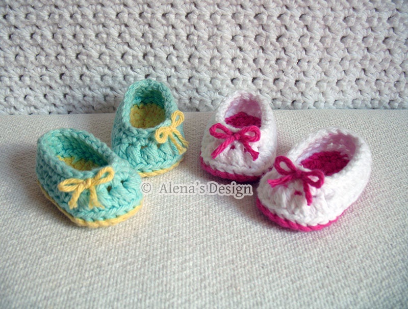 Crochet Pattern 136 Crochet Shoes Pattern18 inch Doll Bow
