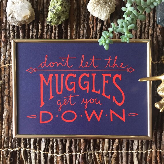 Don't Let the Muggles Get You Down Harry Potter Quote