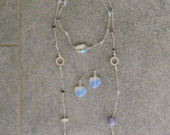 Gift Set Jewelry, Set Necklace Earrings, Stone jewelry, Jewellery Gift Set for Women, Free Shipping