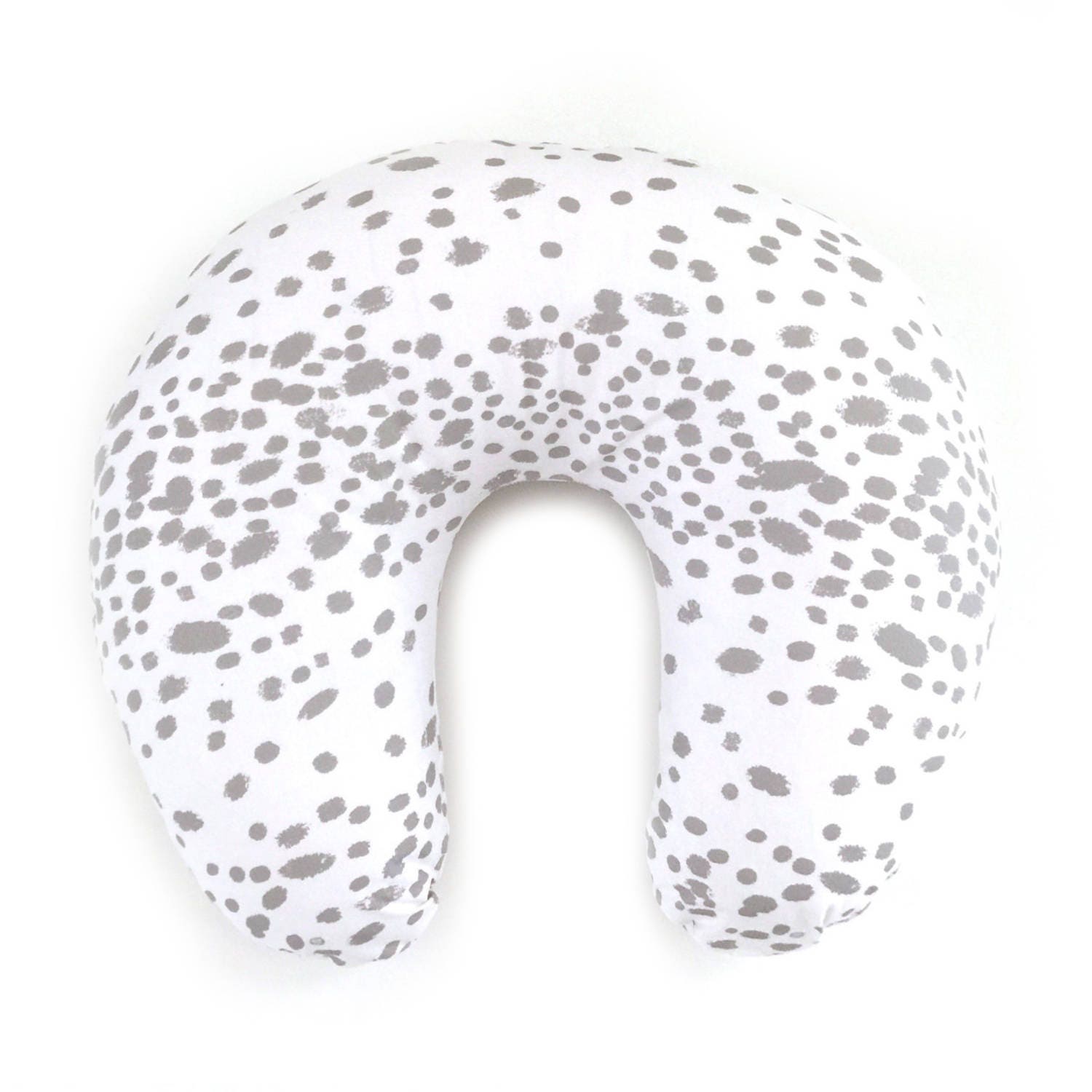 Nursing Pillow Cover Dots in Dove. Nursing Pillow. Nursing