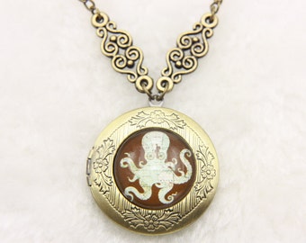 Necklace locket Octopus 2020m